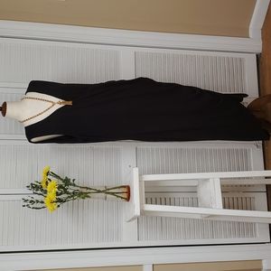 Torrid Size 3X Black Sleevless V-Neck Wrap Dress With Ruching.